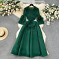 Women's Palace Dress Design Tassel Long Pleated Dresses