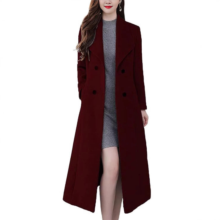 Thick Lapels Super Long Slim Fit Coats