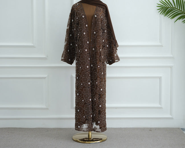 Classic Popular Stylish Three-dimensional Flower Beaded Dresses