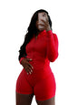 Women's Leisure Sexy Tight Long Sleeve Two-piece Suits