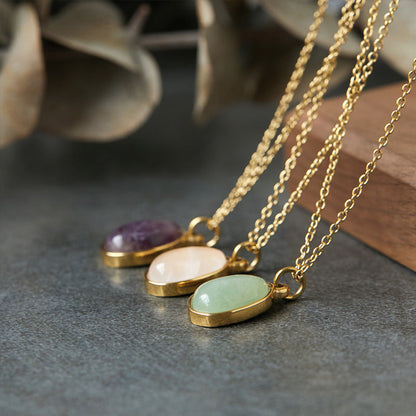 Clavicle Chain Female Titanium Steel Gold Plated Necklaces