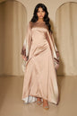 Gradient Color Party Batwing Sleeve Dress Dresses