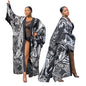Women's Autumn Print Loose Casual Kimono Long Clothing