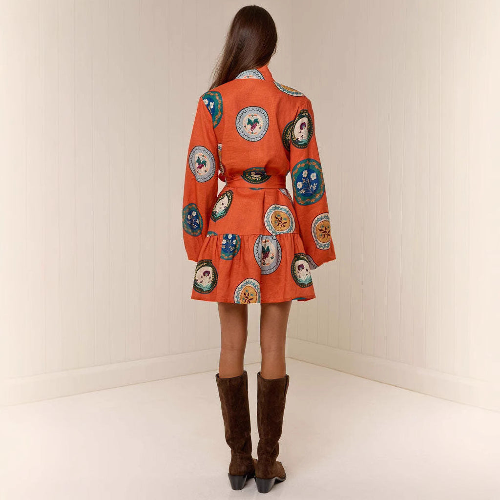 Casual Fashion Linen Shirt Temperament Wild Dresses