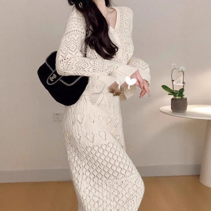French Classic Style Fashion Elegant Knitting Suits
