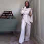 Women's Autumn Simple Casual Lace Up Long Sleeves Suits