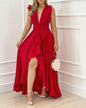 High Waist One Piece In Red Dresses