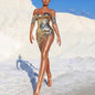 Women's Summer Dress Sequined Sexy Mesh Long Wedding Dresses