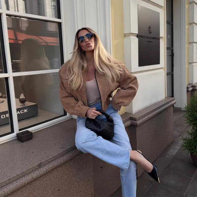 Women's American Retro Personality Street Work Clothes Clothing
