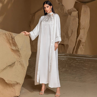 Two-piece Arabic Robe Fashion Hand Sewing Suits