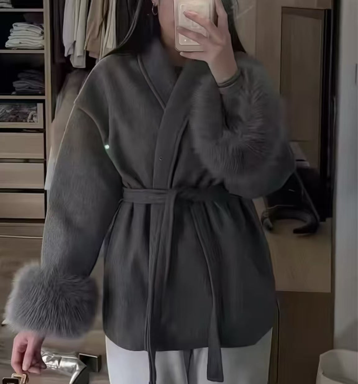 Women's Glamorous Stylish Fashionable High-grade Woolen Coats