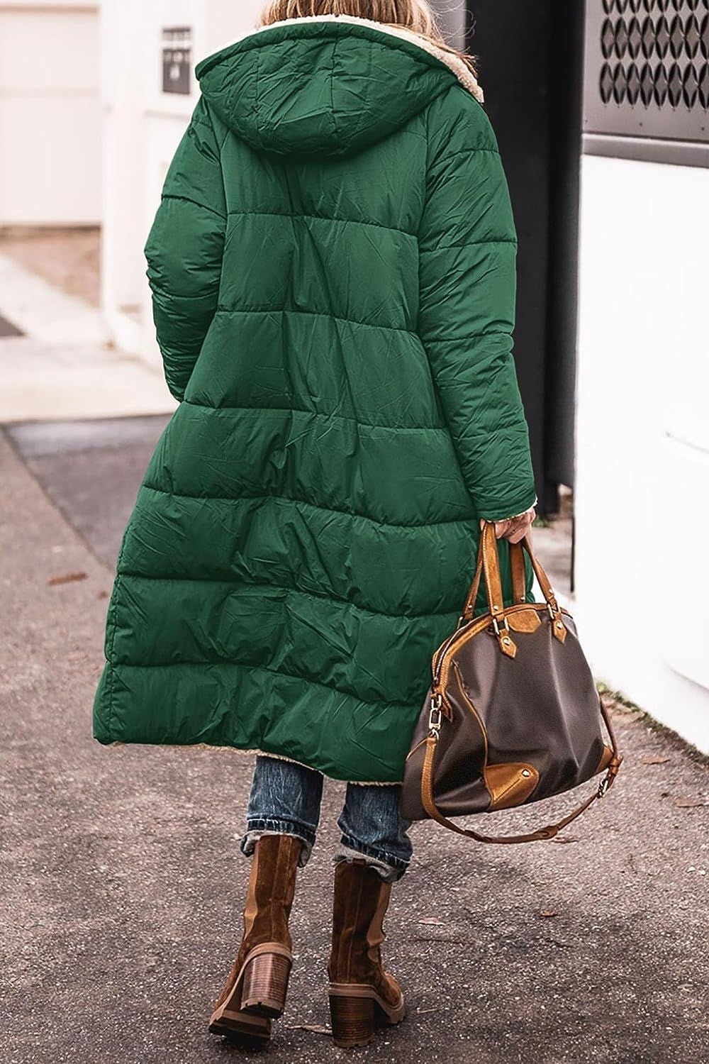 Women's Lengthened Veet Added Extra Thick Double-sided Coats