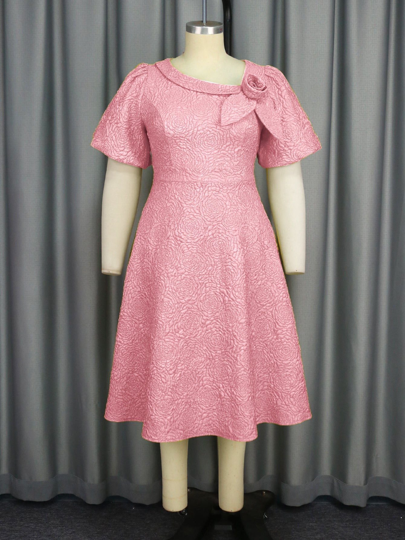 Sleeve High Waist Dress Party Commuter Dresses