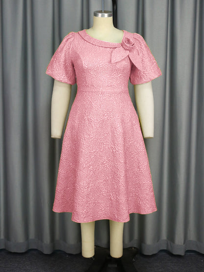 Sleeve High Waist Dress Party Commuter Dresses