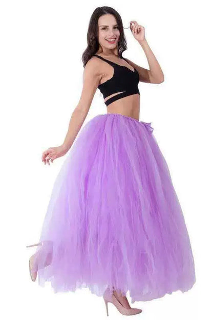 Gauze Hula Performance Grapy Patchwork Assorted Wedding Dresses