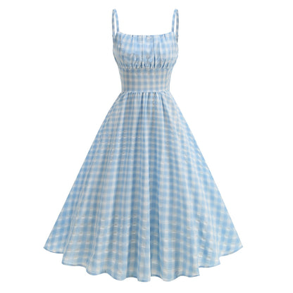 Wear Fresh British Lattice Strap High Dresses