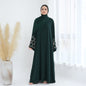 Trendy Comfortable Solid Color Handmade Beaded Dresses