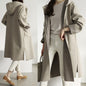 Women's Pretty Fashion Loose Wool Hooded Plus Size
