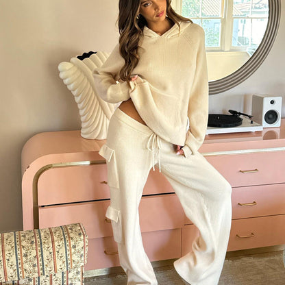 Women's Glamorous Fashion Hooded Sports Casual Suits
