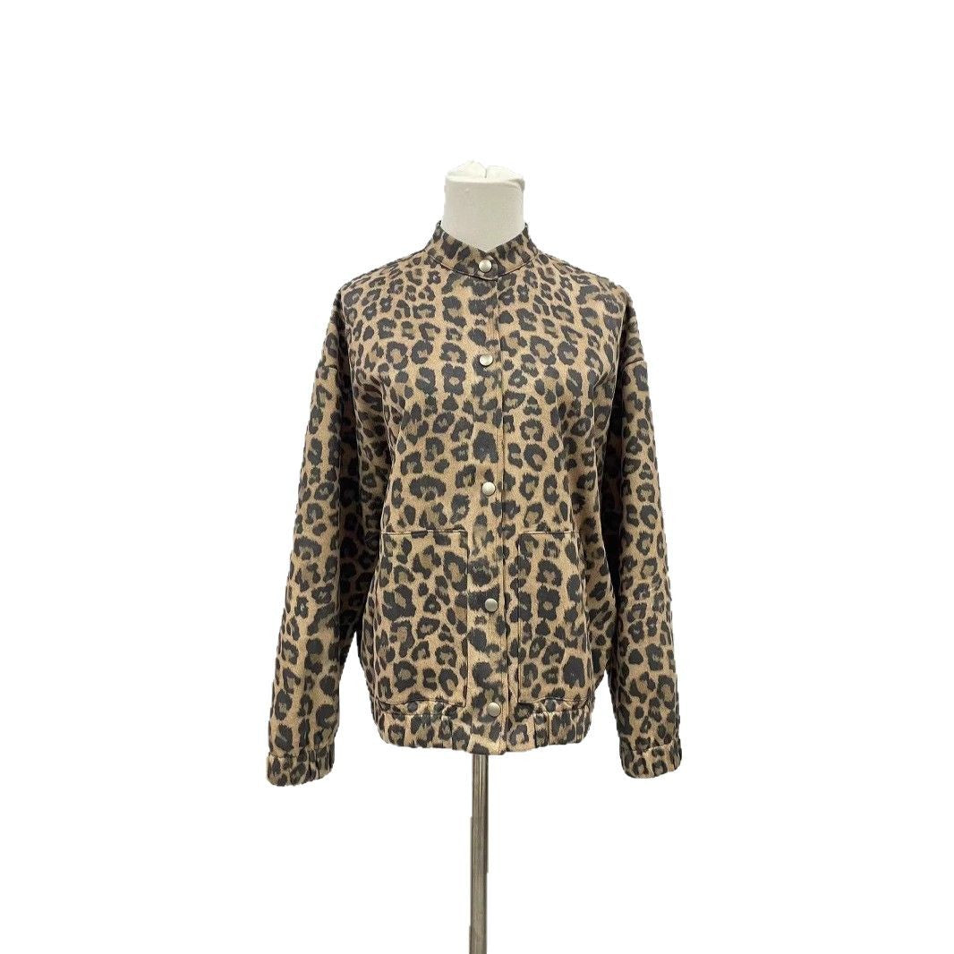 Women's Loose American Shirt Lazy Spring Leopard Coats