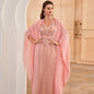 Women's Glamorous Coral Pink Two-piece Dress Dresses