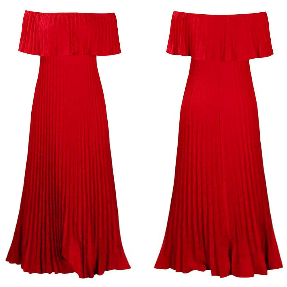 Women's Classy Sexy Pleated Maxi Dress Dresses