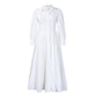 Women's Long Sleeve Big Hem Shirt Dress Fashionable Dresses