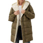Hooded Cotton Long Sleeve Double-sided Veet Slim Coats