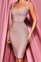 Nude Sleeveless Slim Fit Independent Design Niche Dresses
