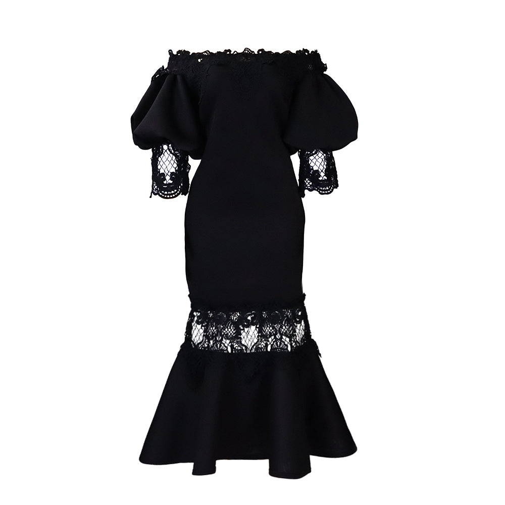 Cool Summer Lace Elegant Fishtail Dress Dresses