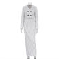 Women's Fashion Striped High-grade Two-piece Set Suits