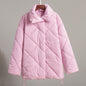 Rhombus Baggy Matte Glossy Lapel Casual Coats