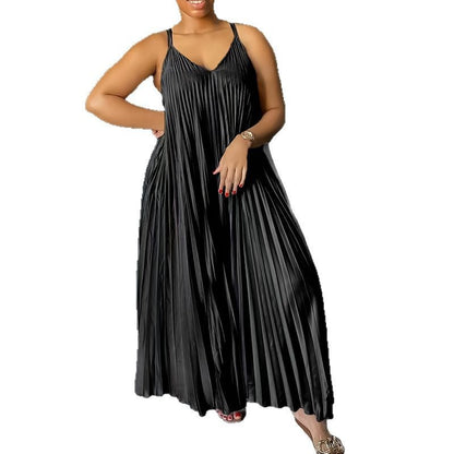 Large Casual Suspender Dress Summer Loose Dresses