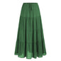 Women's Waist Elastic Large Swing Loose Patchwork Skirts