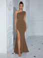 Women's Dress For Summer High-grade Split Shoulder Dresses