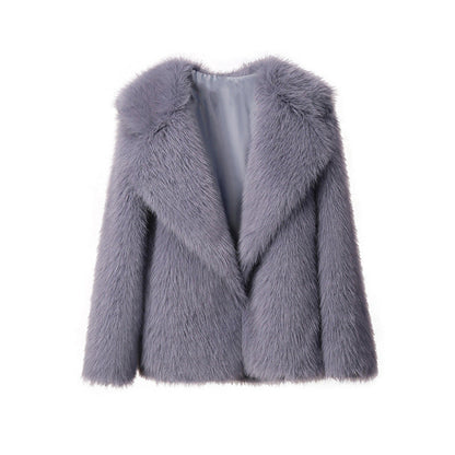 Women's Leather Fur Faux Loose Korean Style Coats