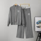 Women's Fashion Casual Knitting Zipper Loose Wide Suits