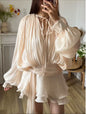 Women's French Style Pure Hem Dress Spring Suits