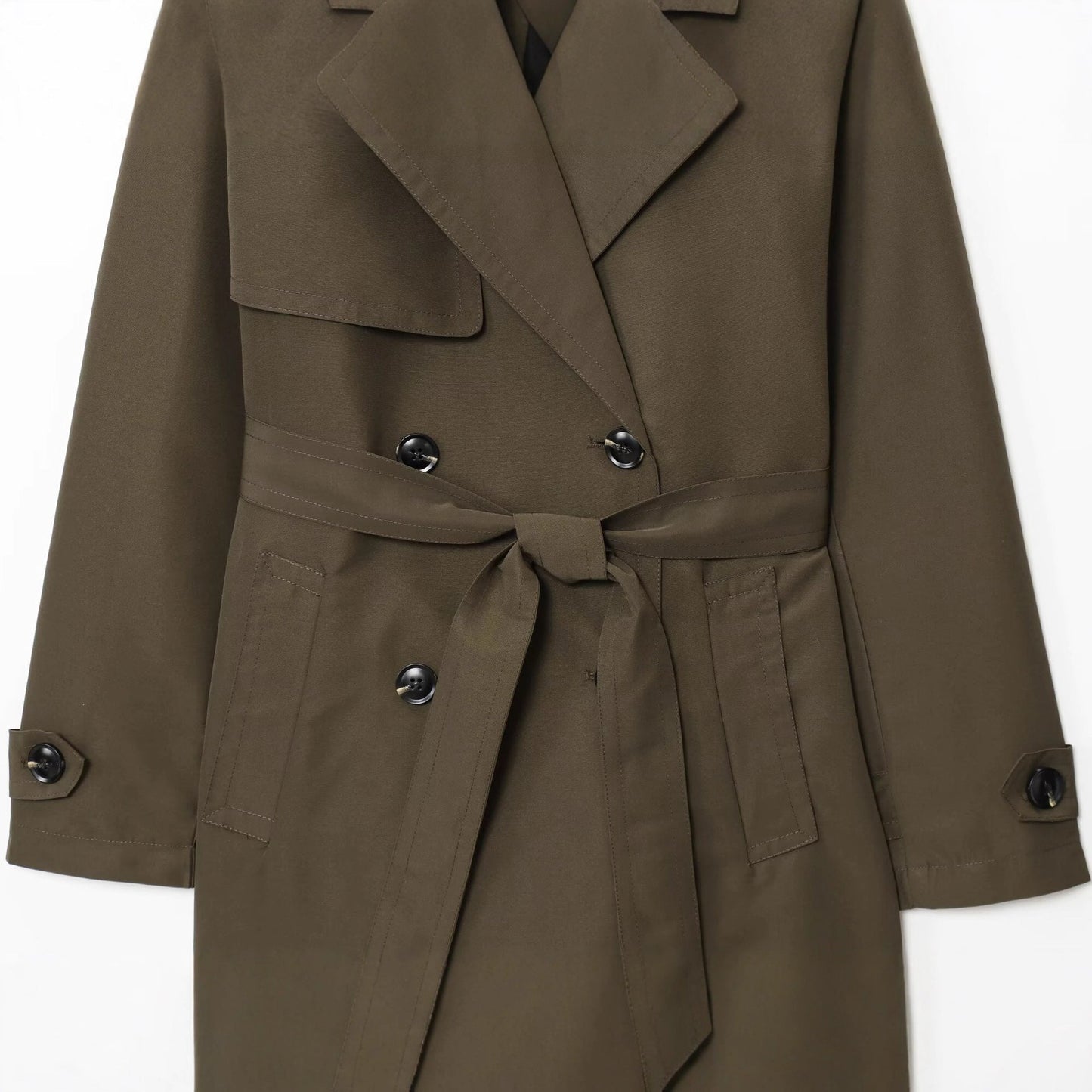 Autumn Hydrophobic Imitation Wind Double Breasted Coats