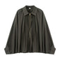 Women's Elegant Autumn Puffy Pleated Bomber Coats