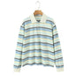 Women's Autumn Collar Long Sleeve Contrast Color Blouses