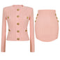 Women's Quality Fashionable Knitted Half-length Outfit Suits