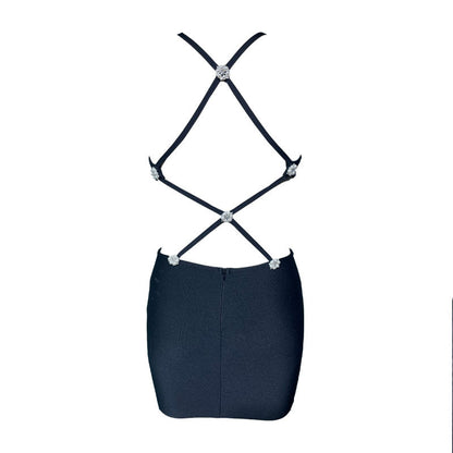 Sexy Halter Backless Slim Fit Bandage Dresses