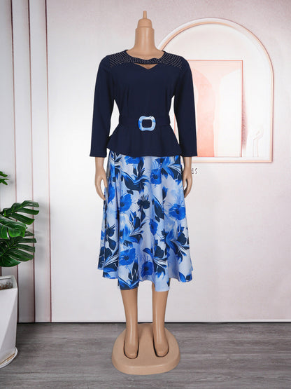 Women's African Wear Fashion Printed Dress Dresses