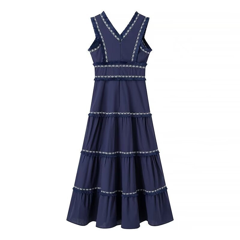 Summer Tassel Decoration Waist Trimming Fashion Dresses