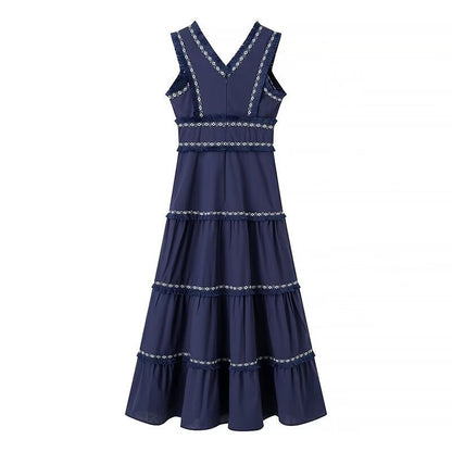 Summer Tassel Decoration Waist Trimming Fashion Dresses