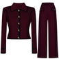 Creative Fashion Knitted Woolen Tup Straight Suits