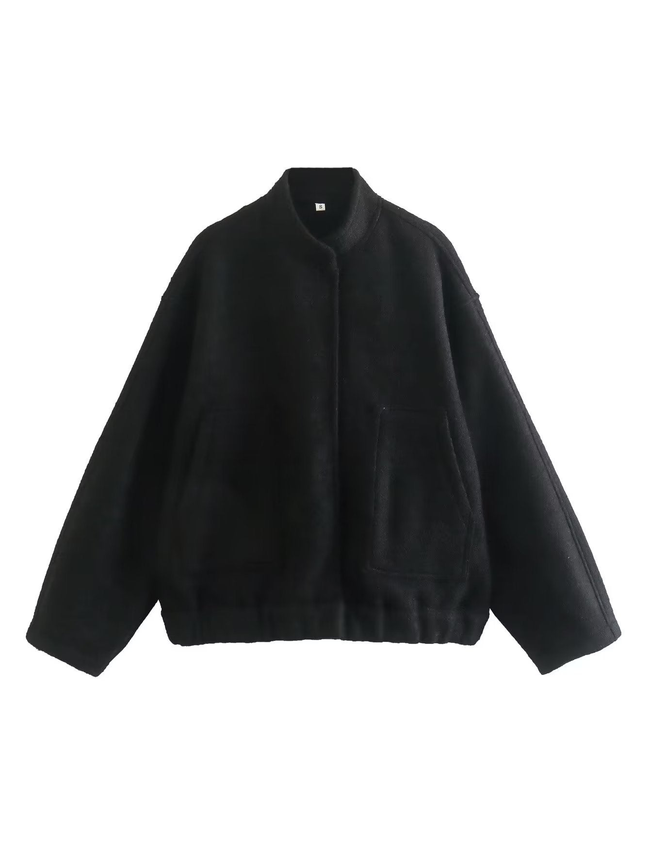 Women's Simple Versatile Stand Collar Zipper Casual Coats
