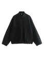 Women's Simple Versatile Stand Collar Zipper Casual Coats