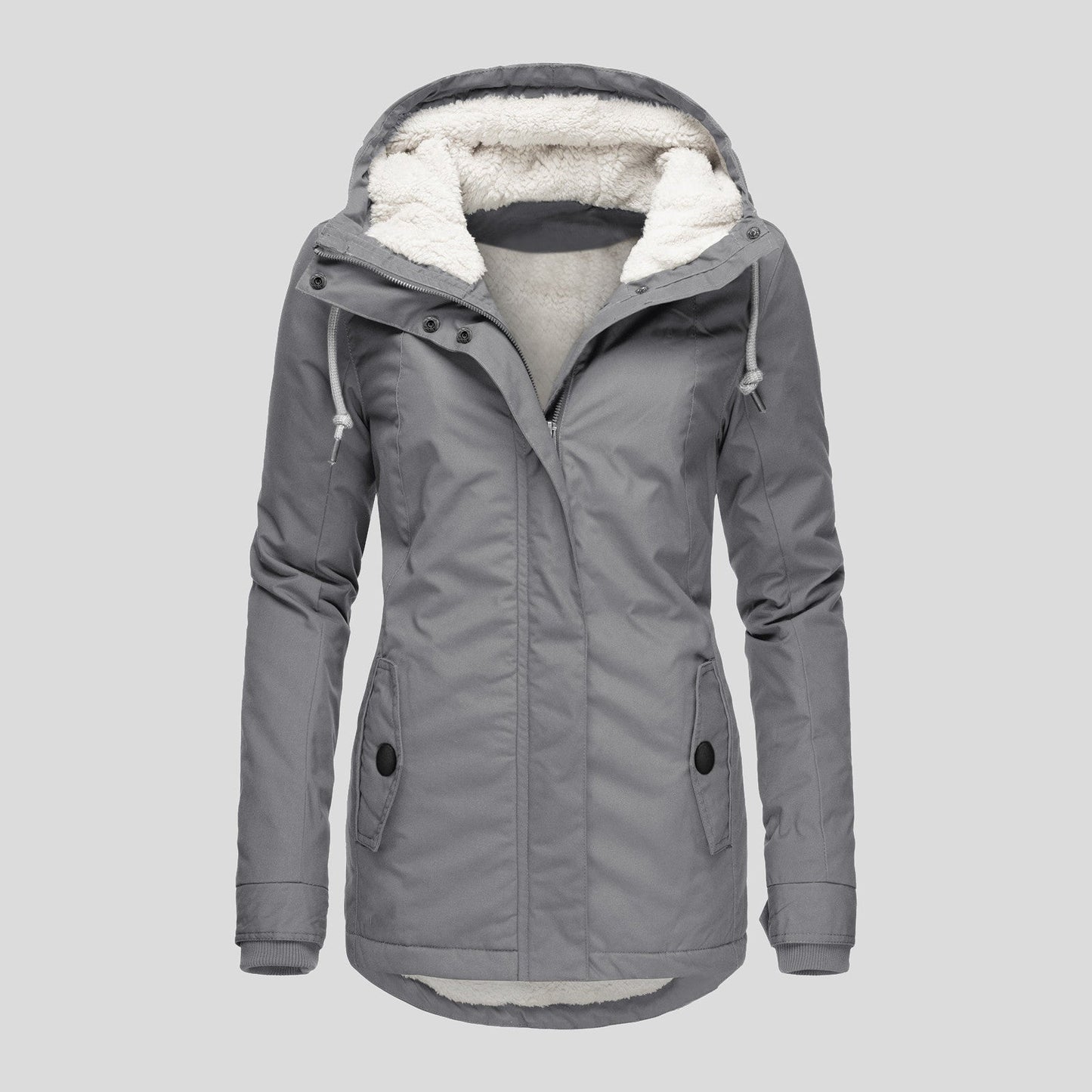 Women's Winter Thickened Cotton Padded Parka Warm Coats